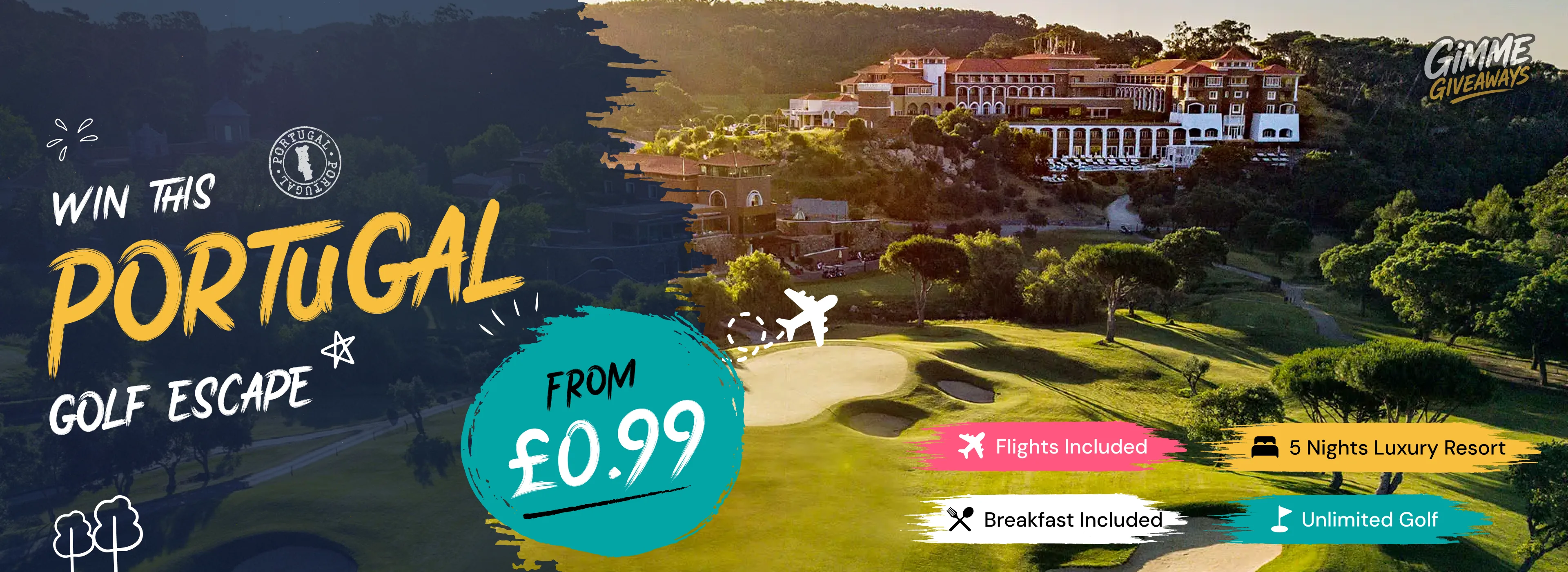 Win a luxury Portugal golf escape — flights, 5-night resort and unlimited golf