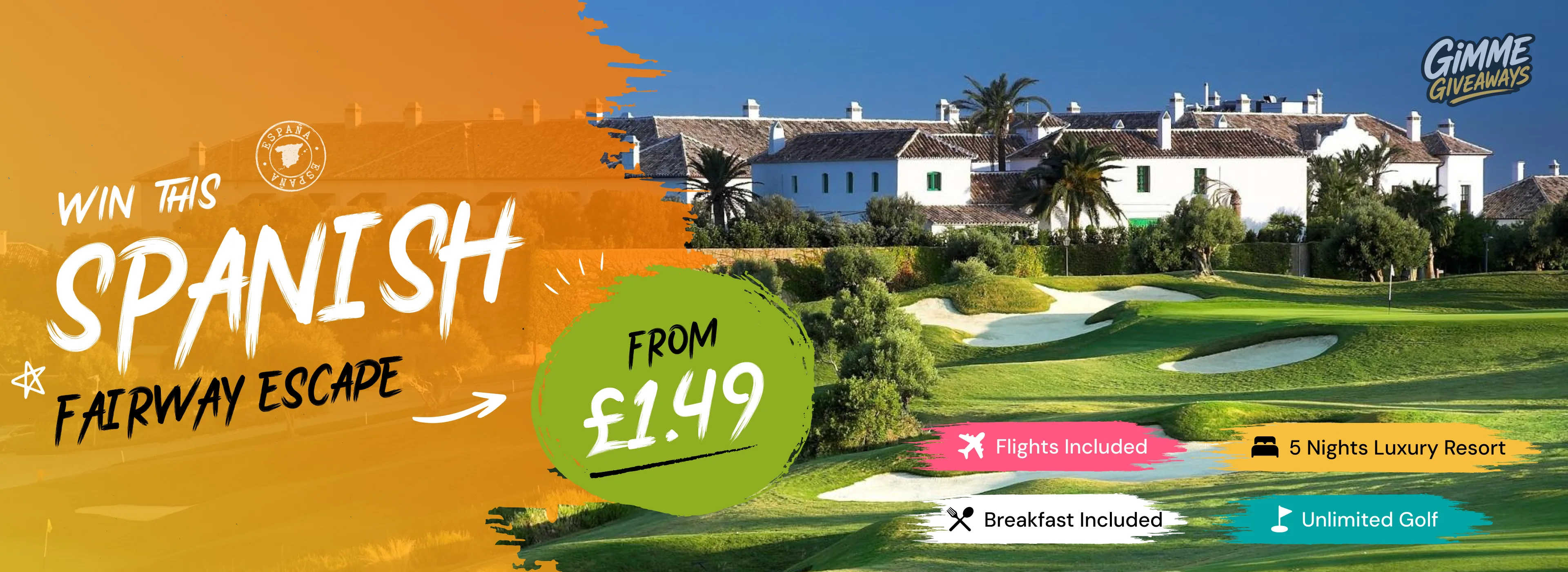 Win a Spanish fairway escape on the Costa del Sol